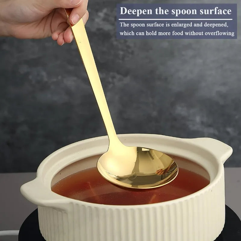 Gold Kitchen Utensils,Stainless Steel Cooking Accessories Cooking Tools,Spatula Slotted Turner，Ladle,Serving Spoon