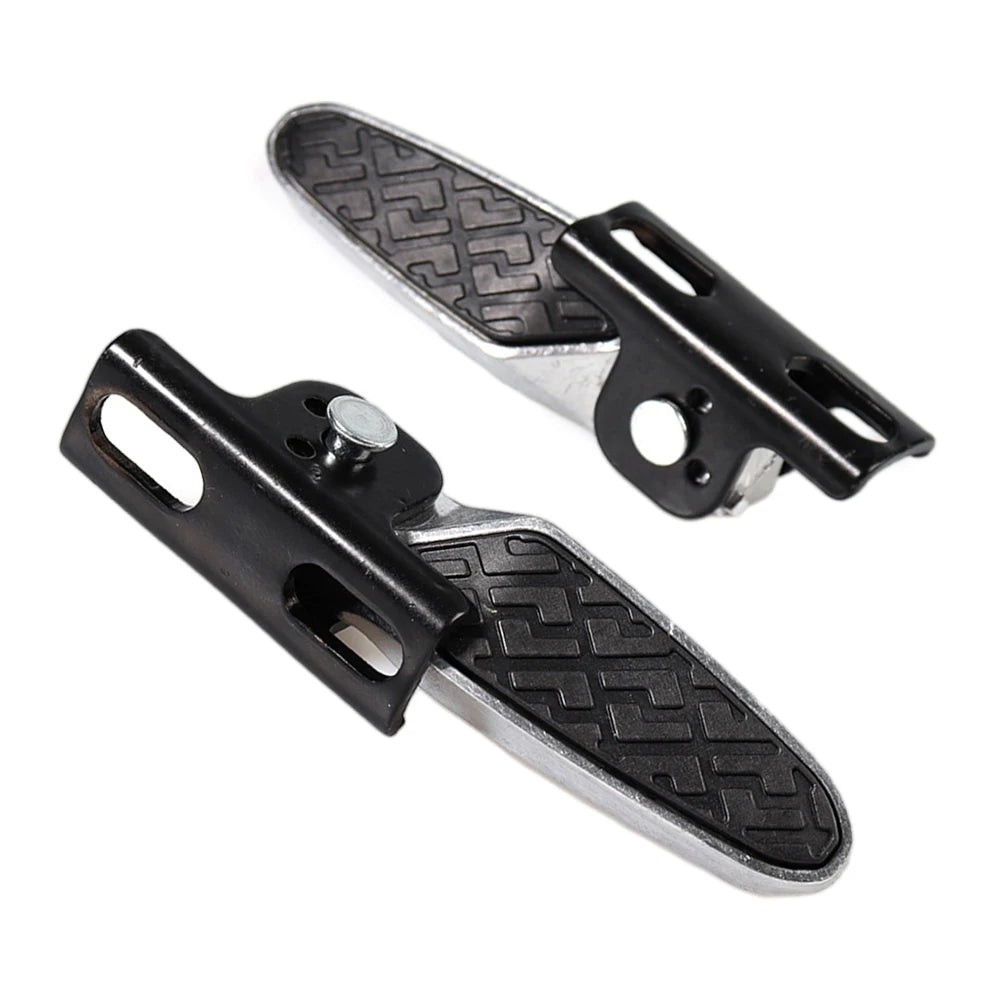 1 Pair Electric Bicycle Pedal Electric Vehicle Scooter Pegs Pedal Platform Front Footrest Folding Pedal Modified Accessories