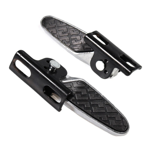 1 Pair Electric Bicycle Pedal Electric Vehicle Scooter Pegs Pedal Platform Front Footrest Folding Pedal Modified Accessories