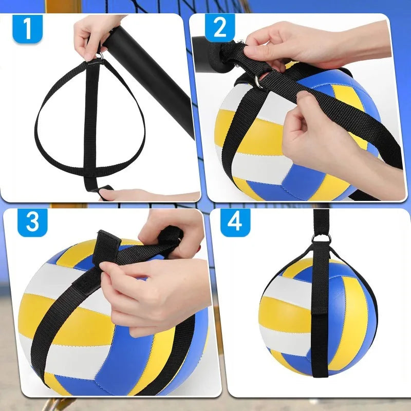 Practice Volleyball Spike Training Accessories Adjustable Trainer Volleyball Assist System Outdoor Volleyball Training Sports.