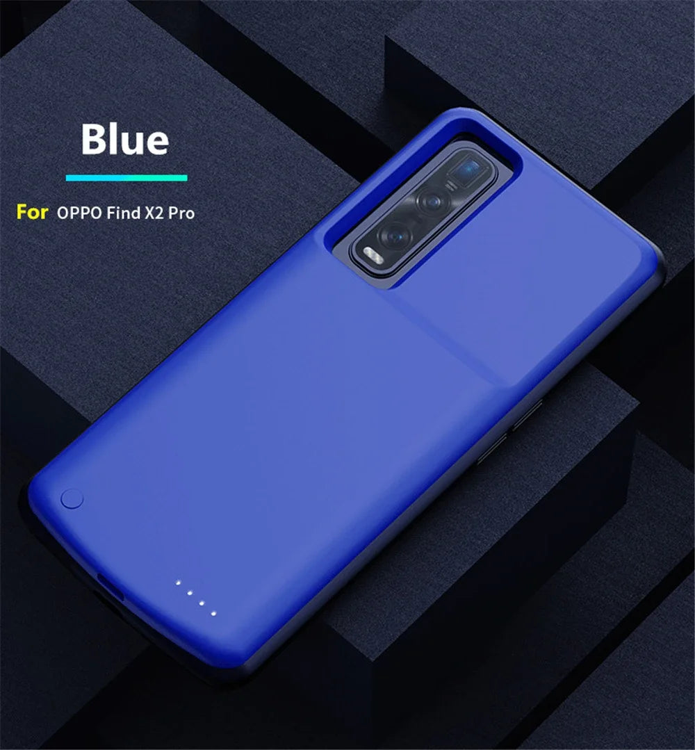 10000mAh Extrenal Battery Cases for OPPO Find X2 Pro Portable Charger Power Bank Battery Cover for OPPO Find X2 Charging Case