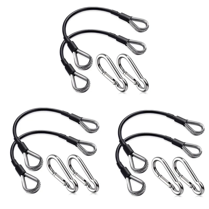 1-6Pcs 25cm Gym Cable Extension Compatible with Bowflex Home Gym Accessories for LAT/Tricep Pull Down and Leg Extensions Machine