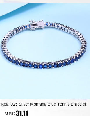 Sterling silver tennis bracelet 3mm adorned with a continuous row of vibrant montana blue gemstones.
