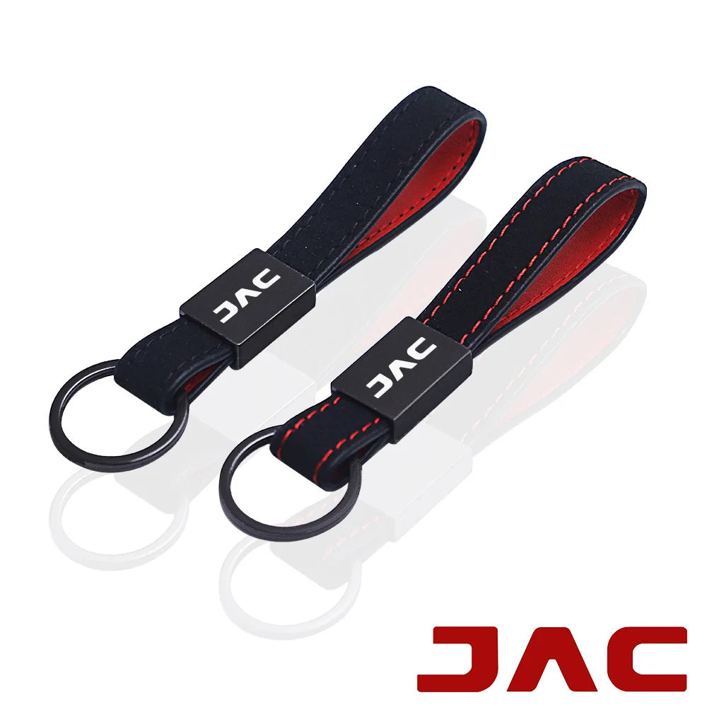 for jac nk j4 J5 j7 Saloon SEI 2 3 7 JS3 JS4 JS2 KN KR1 QX REFINE S2 S3 S4 S5 car key chain leather keychain Car Accessories