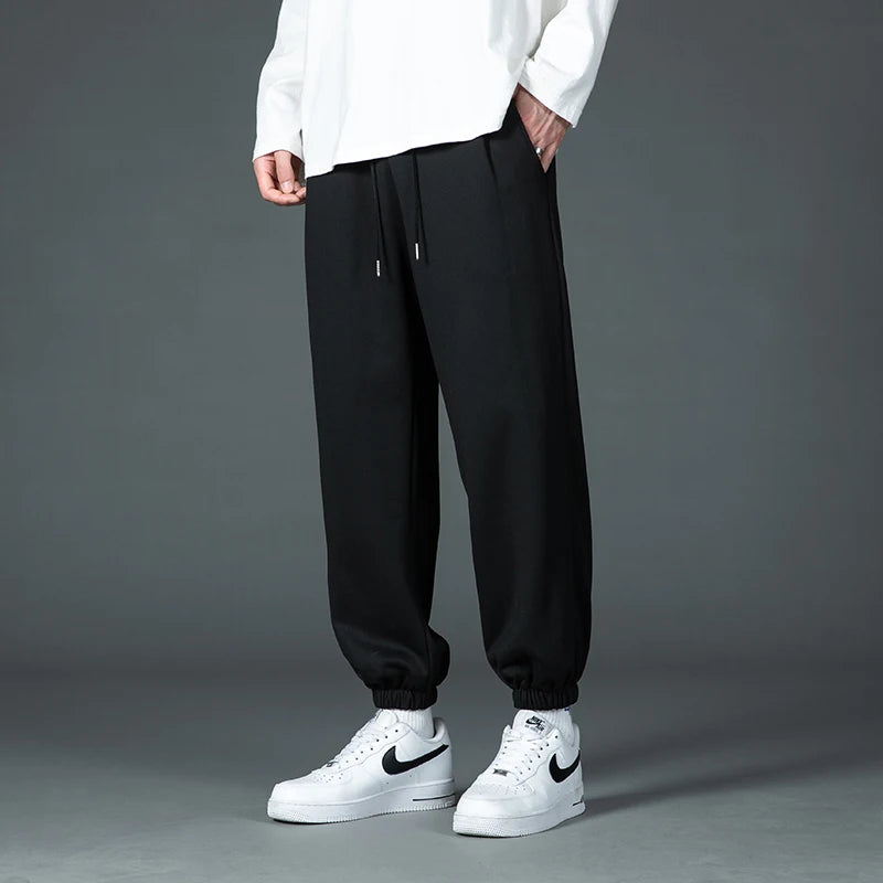 Men's Casual Pants Spring Autumn 2024 New Sports Casual Men's Feet Thin Breathable Comfortable Summer Gray Casual Sweat Pants