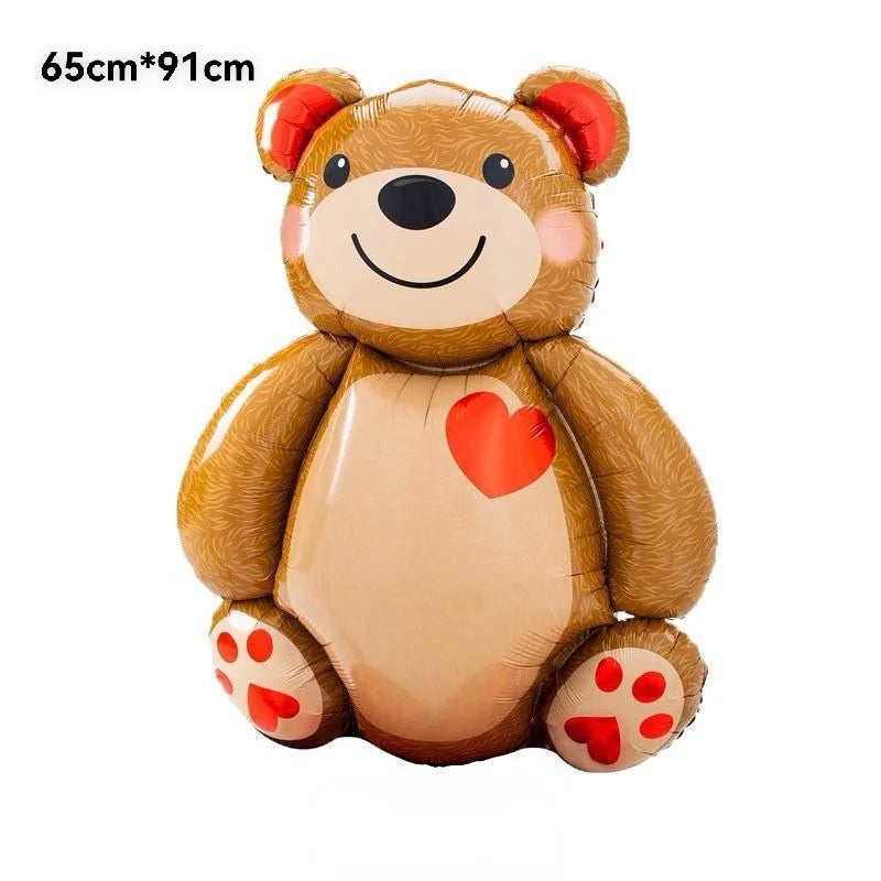 Children's Birthday Wedding Party Cake Decoration Mom Shower Background Huge Bear Aluminum Film Balloon Hug Bear