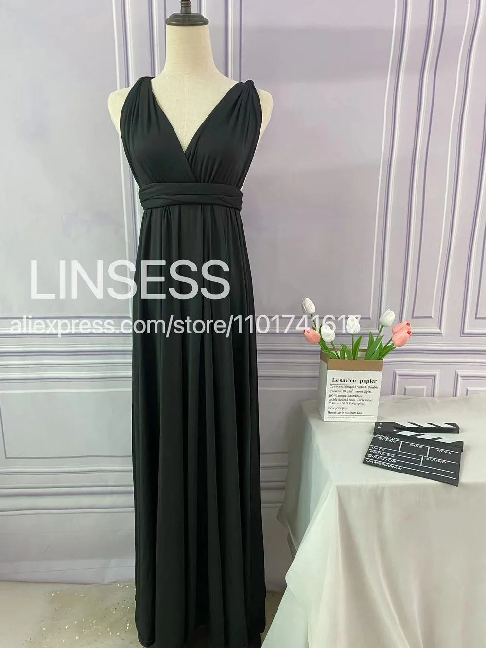 Bridesmaid Dress, Olive Green Maxi Bridesmaid Dress, Bridal Party Convertible Dress, Multiway Infinity Dress, Custom Dress