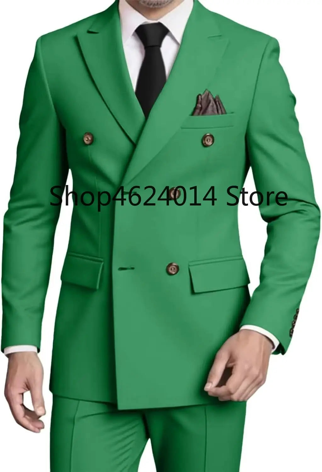 Suits for Men Slim Fit 2 Piece, Mens Double Breasted Suit Tuxedo for Men Wedding Business Prom Formal Suits