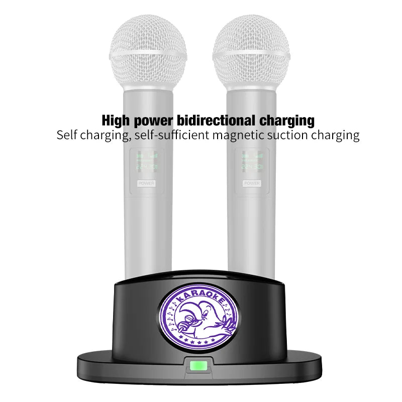 Wireless Handheld Microphone Charger Plug and Play Universal Microphone TYPE-C Desktop Charging Stand Microphone Storage Stand