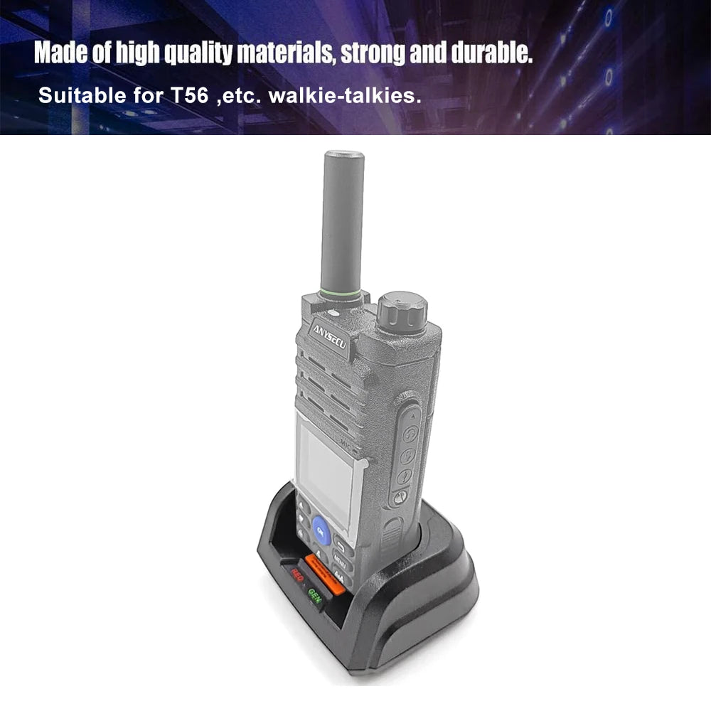 Charger Desktop Type-C Plug for ANYSECU T56 Ruyage ZL50 4G Network Radio Charger Base