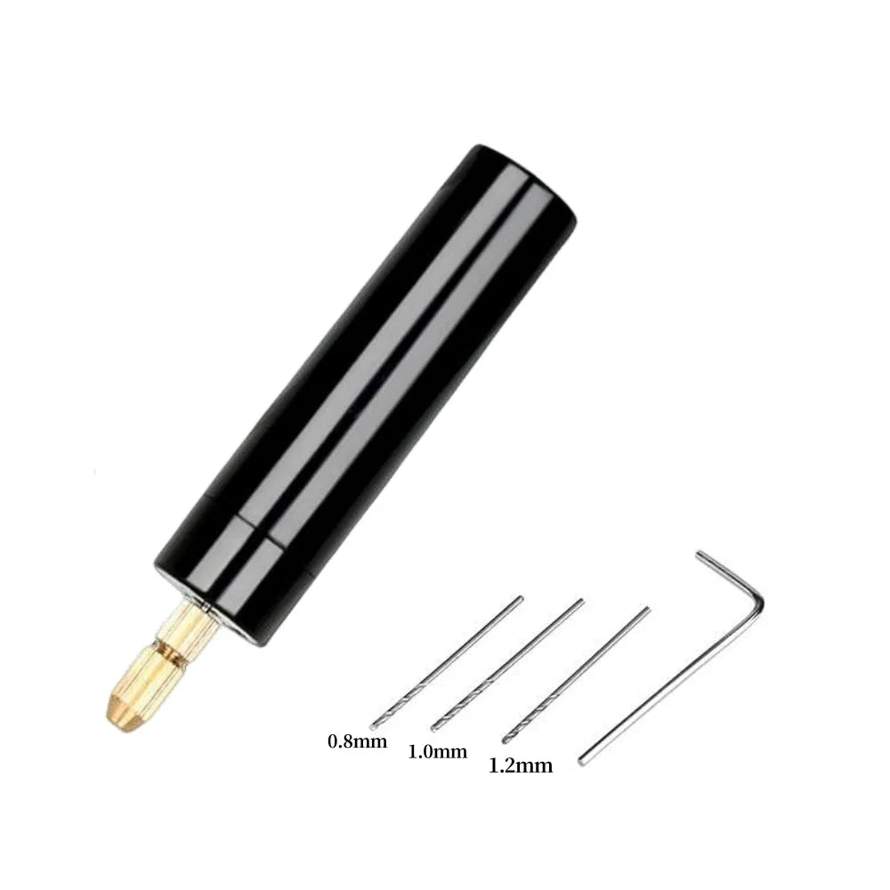Handheld Mini Electric Drill, DIY, USB Electric Drill Tools for Epoxy Resin Jewelry Making, Wood Craft, Engraving Pen Tool