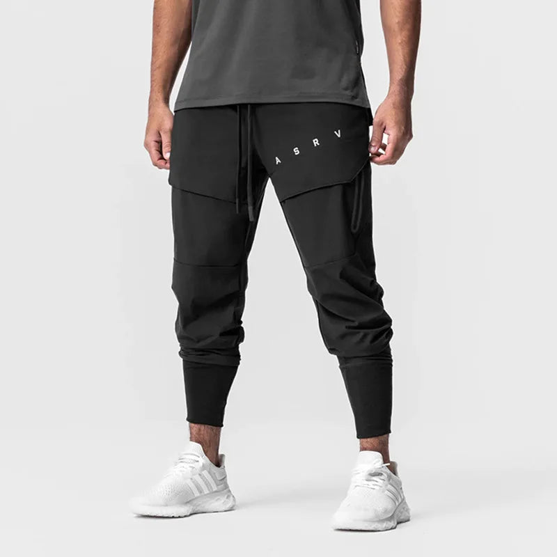 Men's Quick Dry Multi Pocket Cargo Joggers Gym Fitness Workout Sweatpants Casual Streetwear Sports Fashion Hip Hop Pants for Men