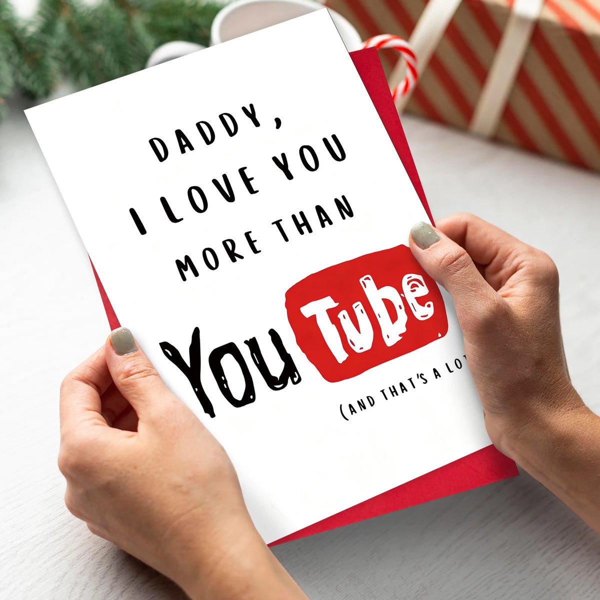 1 Father's Day greeting card envelope set for Dad's warm-hearted holiday gift card