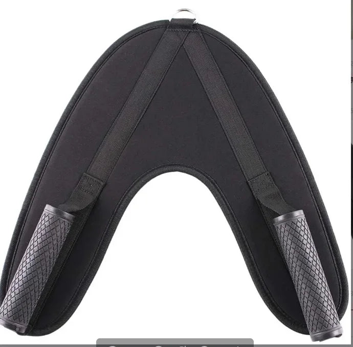 Nylon Fitness Abdominal Crunch Straps Ab Exercise Pulling Harness Shoulder Strap Belt Home Barbell Gym Equipment Accessories