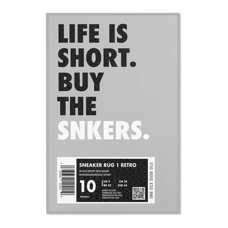 Sneaker Rug Bedroom Decor Carpets Leisure Area Carpet Sofa Soft Floor Mat Bedside Non-slip Rugs Doormat Birthday Gift for Him
