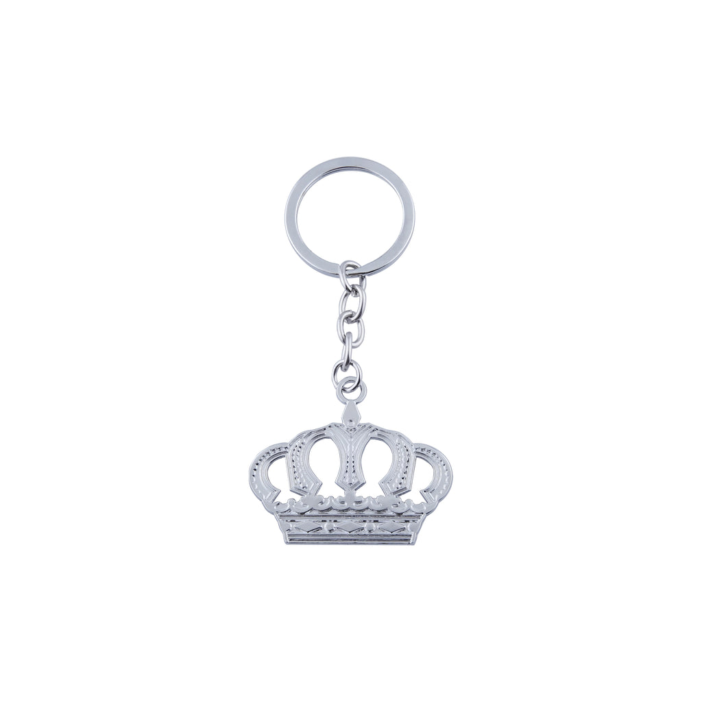 Car Keychain with Metal Crown Pattern Keychain Pendant Mini Crown Model Keychain Personalized and Creative Keychain