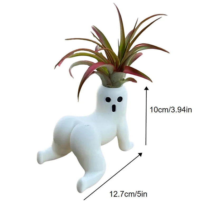 Plant Pots Funny Prank Gift Funny Big Booty Ghost Planter Big Booty Air Plant Display Planter Decoration