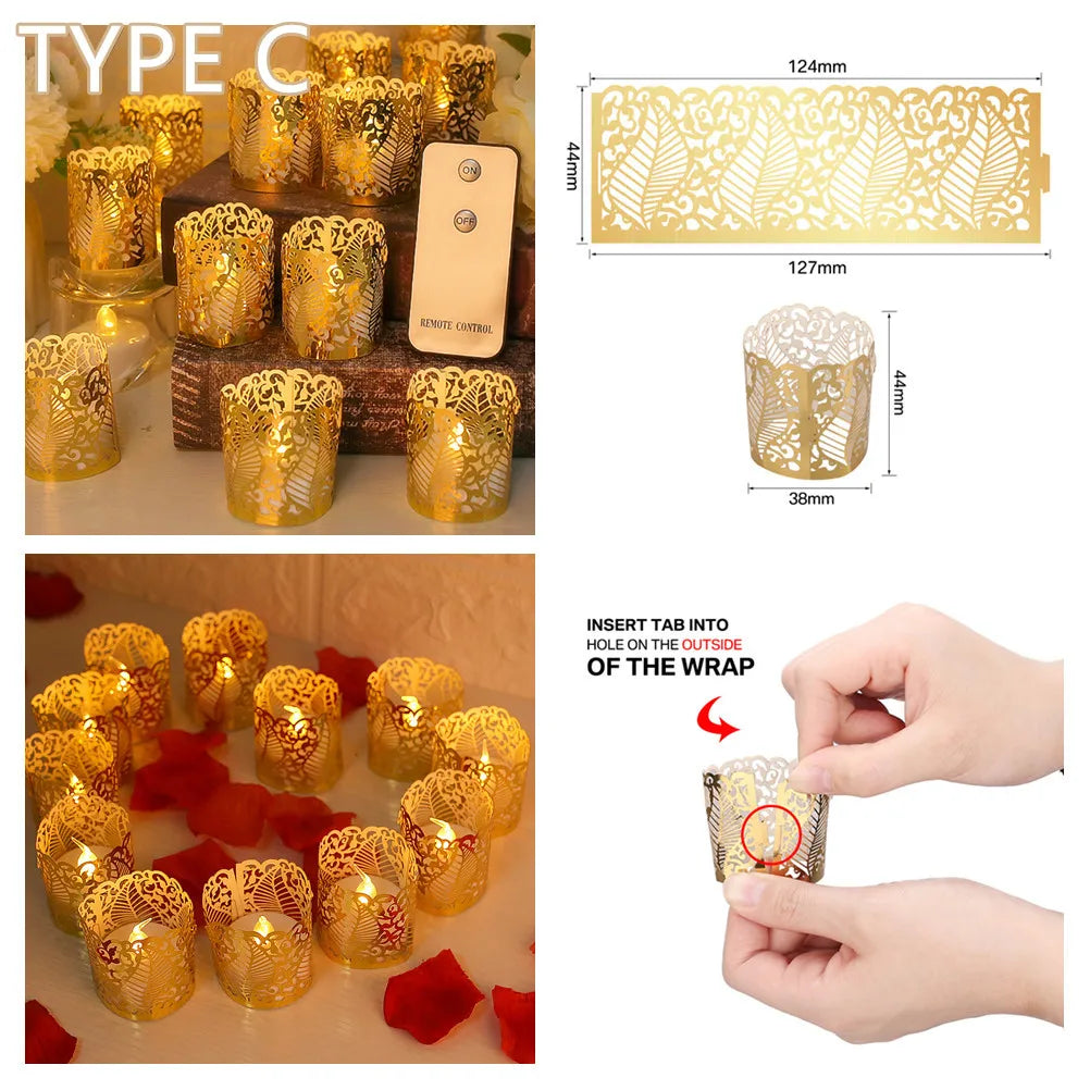 LED Tea Light With/Without Remote Flameless Flickering Candles Electronics Battery Operated Votive Light Home Table Party Decor