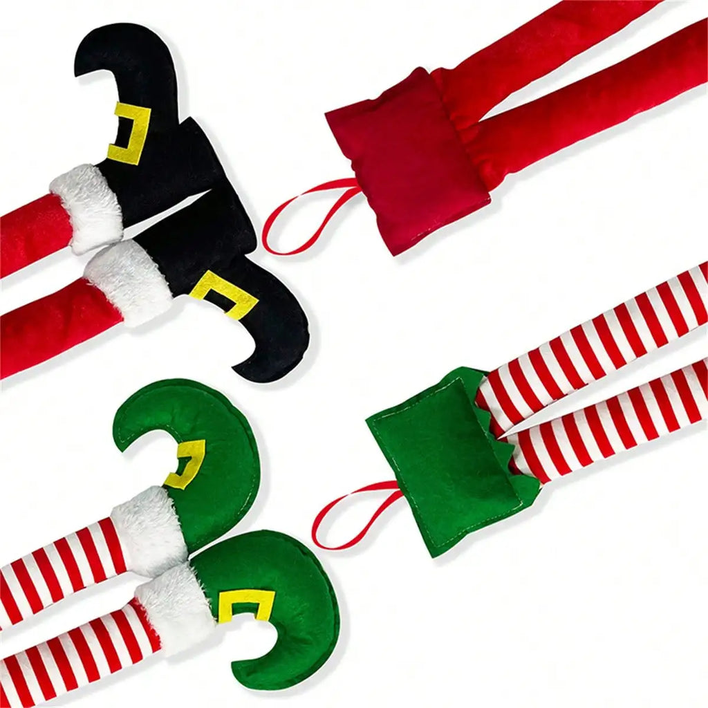 Christmas Elf Santa Legs Car Accessories Christmas Decor for Home Xmas Tree Pendants Ornaments Gifts Happy New Year Home Decor