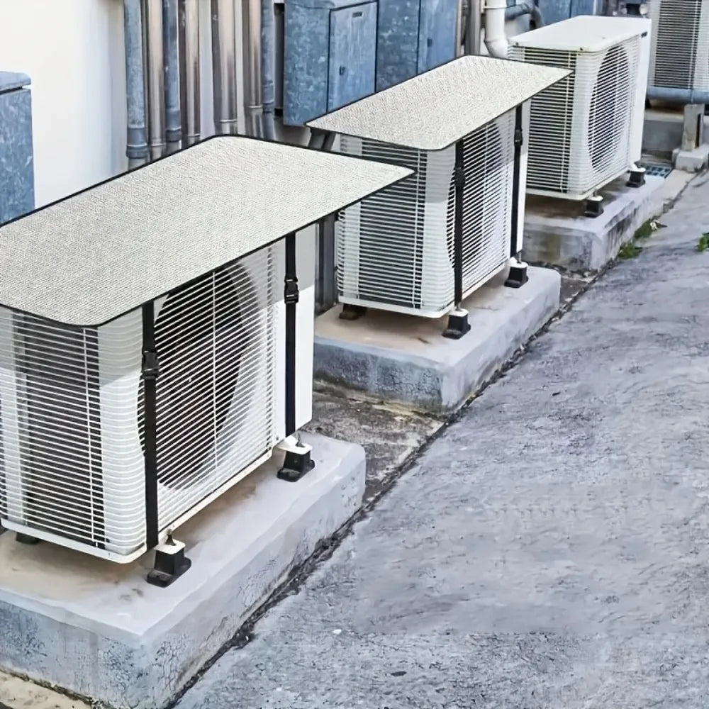 Silver Waterproof Air Conditioner Sunshade, Durable Design for Use InMultipleScenarios Suitable for Outdoor Furniture Protection