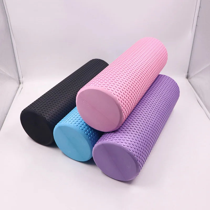 30cm Yoga Column Foam Fitness Muscle Training Pilates Sports Massage Foam Roller Grid Trigger Point Therapy Home Gym Exercise