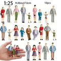 Valentine's Day Birthday Party Gift Train Scene Scale Model Character Building Sitting Passengers Painted Dolls Collectible Figu