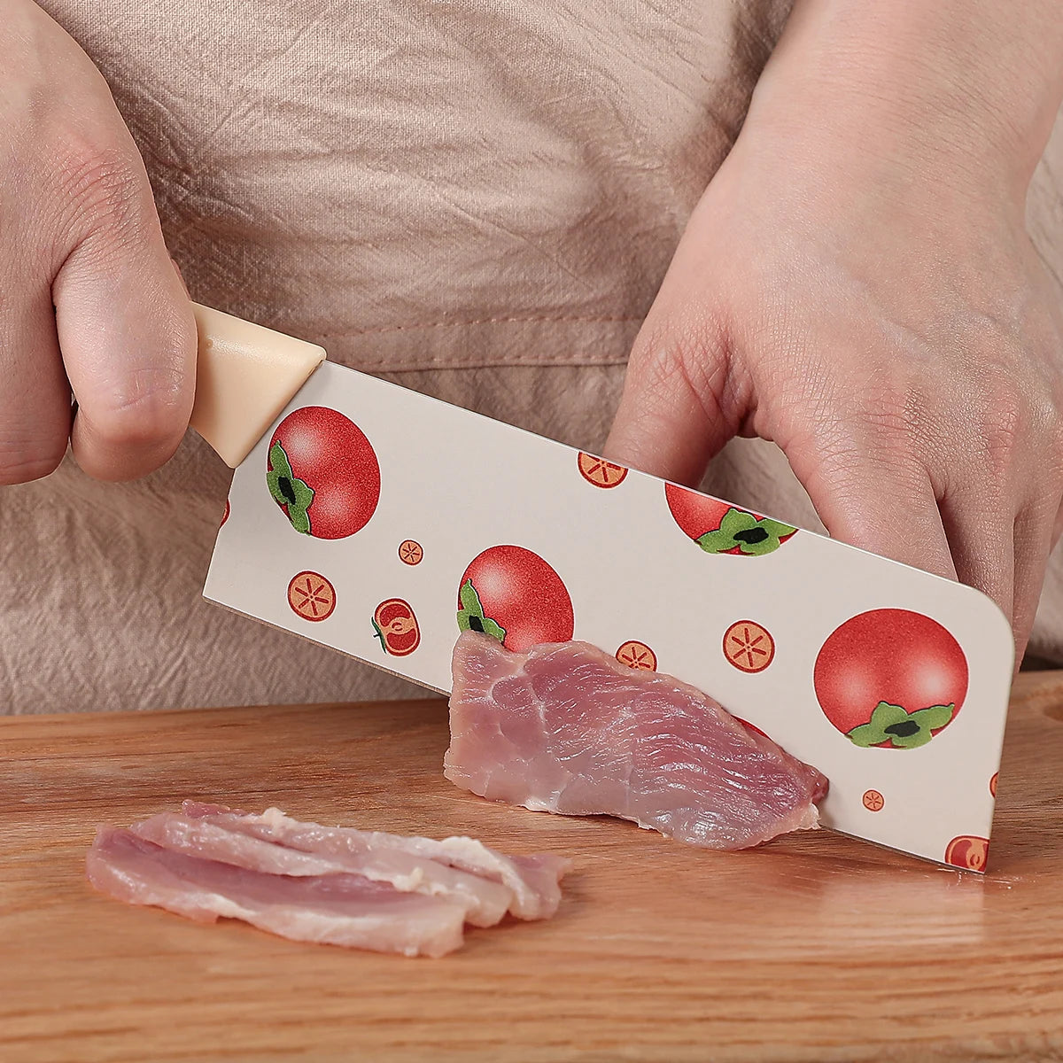 Kitchen Knife Set: Professional Small Kitchen Knife, Chef's Knife, Vegetable and Fruit Knife, Colorful Cooking Tools, Including