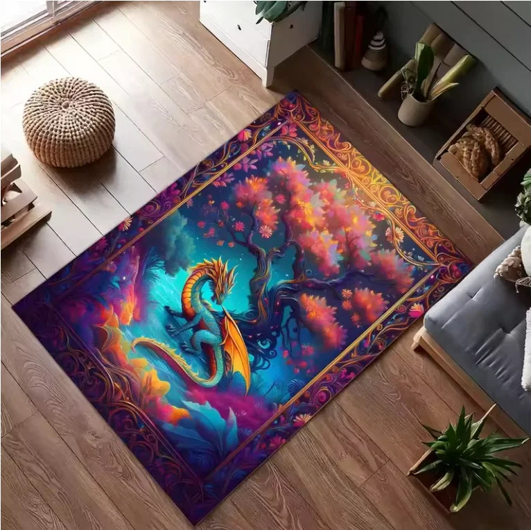 Living Room Rug Azathoth Cthulhu Mythos Style  Carpet Non-SlipEasy Clean Dark Hardcore Personalized Decor Area Home Decor Mat