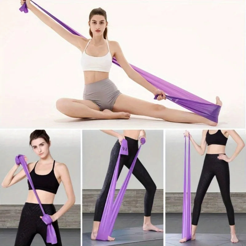 5 Level Yoga Resistance Bands Set 5 Pieces Elastic Workout Bands For Strength Training Pilates Stretching Home Fitness Exercise