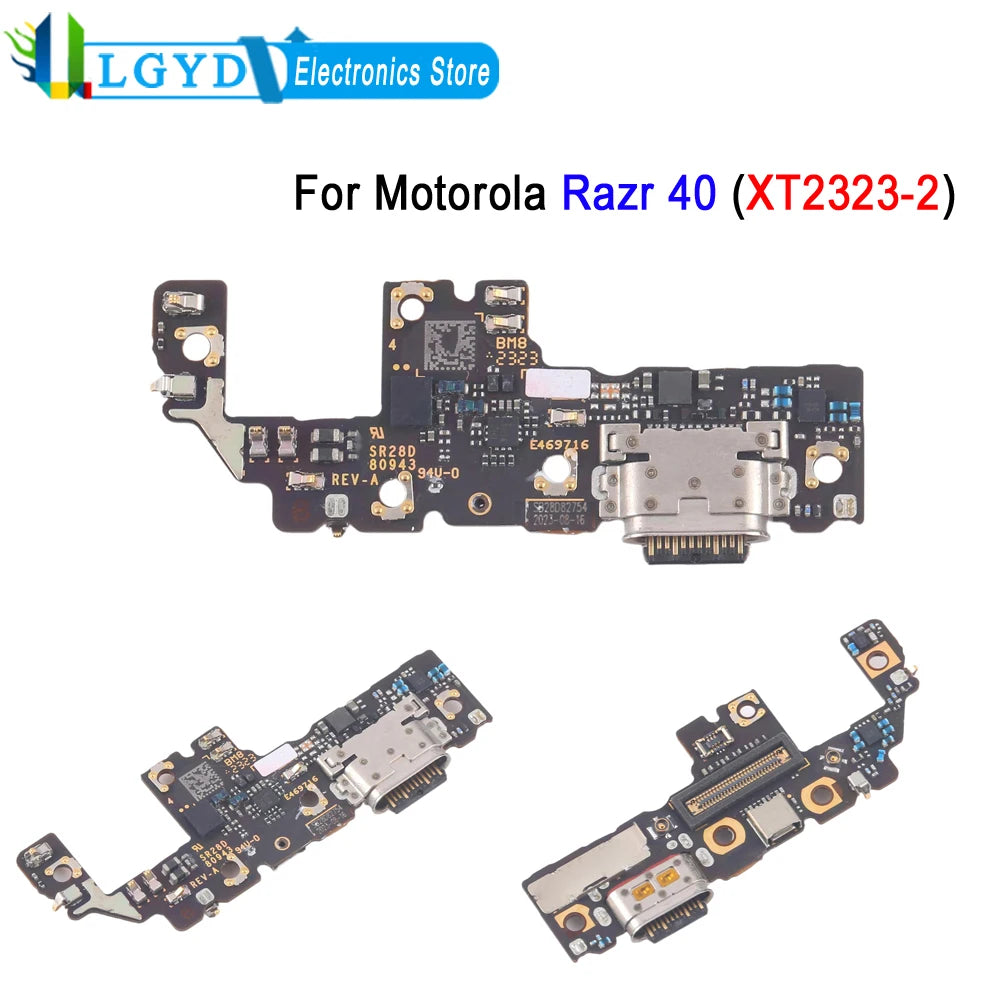 Charging Port Board For Motorola Razr 40 2023 / Motorola Razr Gen 3, XT2323-2 Phone USB Power Charging Board Replacement