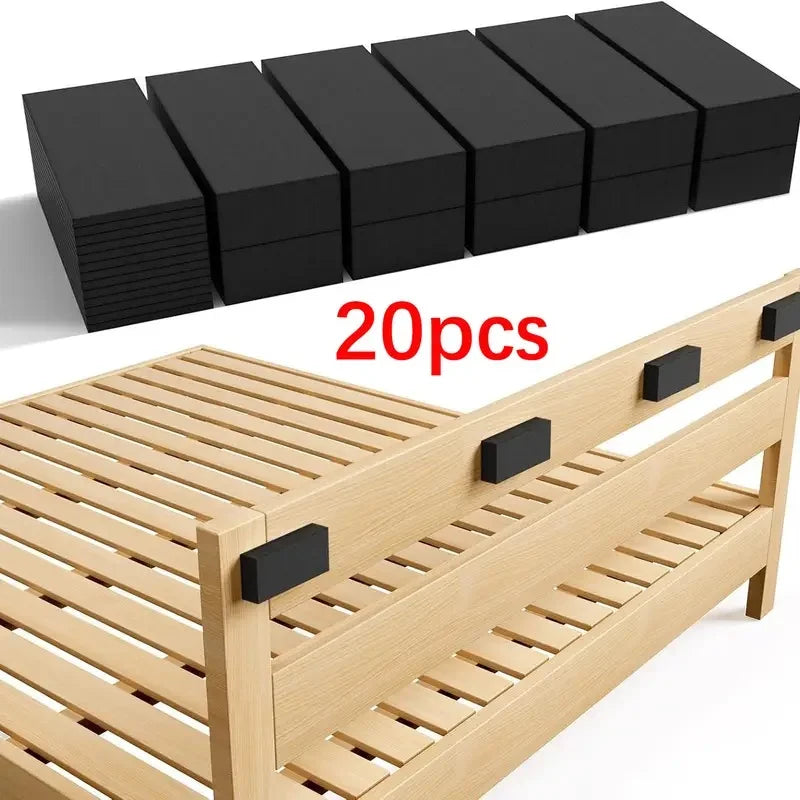 20-PC High-Density Foam Wall Protectors, Self-Adhesive Furniture Pads for Bed & Sofa, Scratch Prevention, Matte Finish