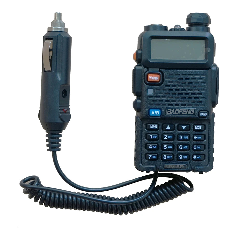 BAOFENG Battery Eliminator Car Charger for Baofeng UV5R UV-5RE UV-5RA Two Way Radio 12-24V Walkie Talkie Accessories Replacemnet