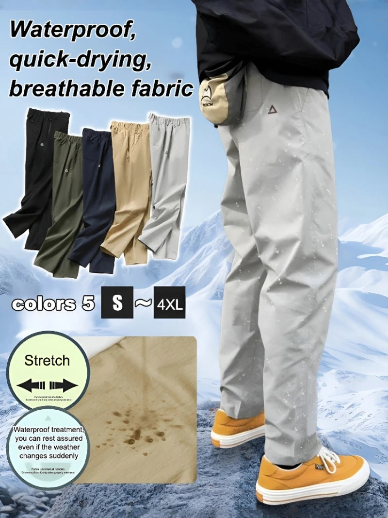 Men's Casual Pants Summer Quick Drying American Work Pants Autumn Outdoor Breathable Waterproof Hiking Climbing Leisure Pants
