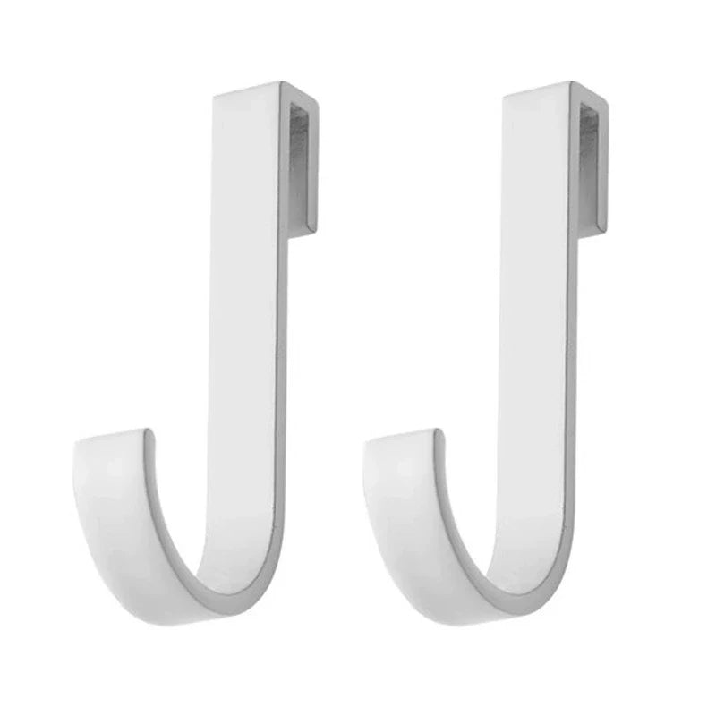 Bathroom Movable Hooks Kitchen Cabinet Door Back Hook Hanging Rack Clothes Coat Hat Towel Hanger Storage Shelf  Hook Accessories