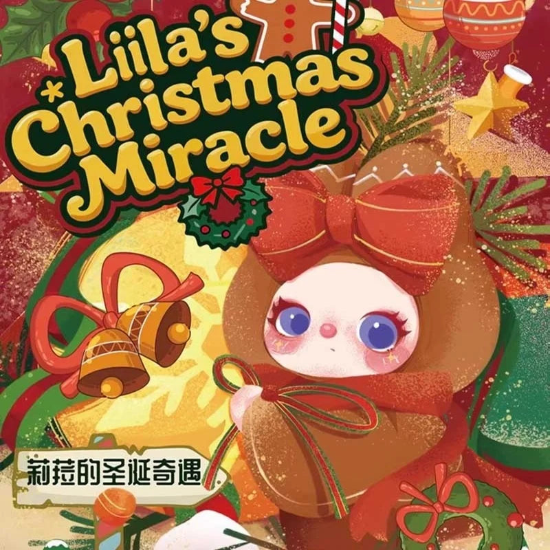 New Baby Three Liila Christmas Adventure Series Blind Box Cute Vinyl Doll Bag Pendant Mystery Box Girl Surprise Gift