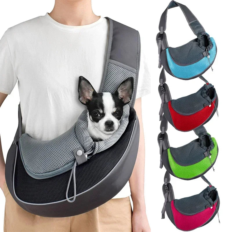 2026 Pet Cat Dog Carrier Backpack Travel Tote Shoulder Bags Mesh Sling Carry Pack Pet Carrying Supplies Crossbody Shoulder Bag