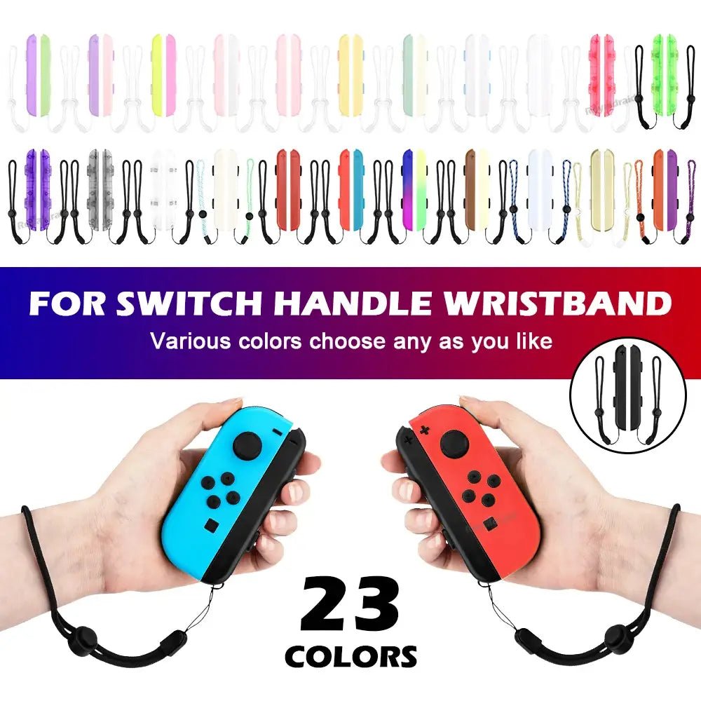 Correa para muñeca negra para Nintendo Switch Joy-Con, con un diseño sencillo, cuerda para la mano ajustable y broche seguro para un uso cómodo y fiable.