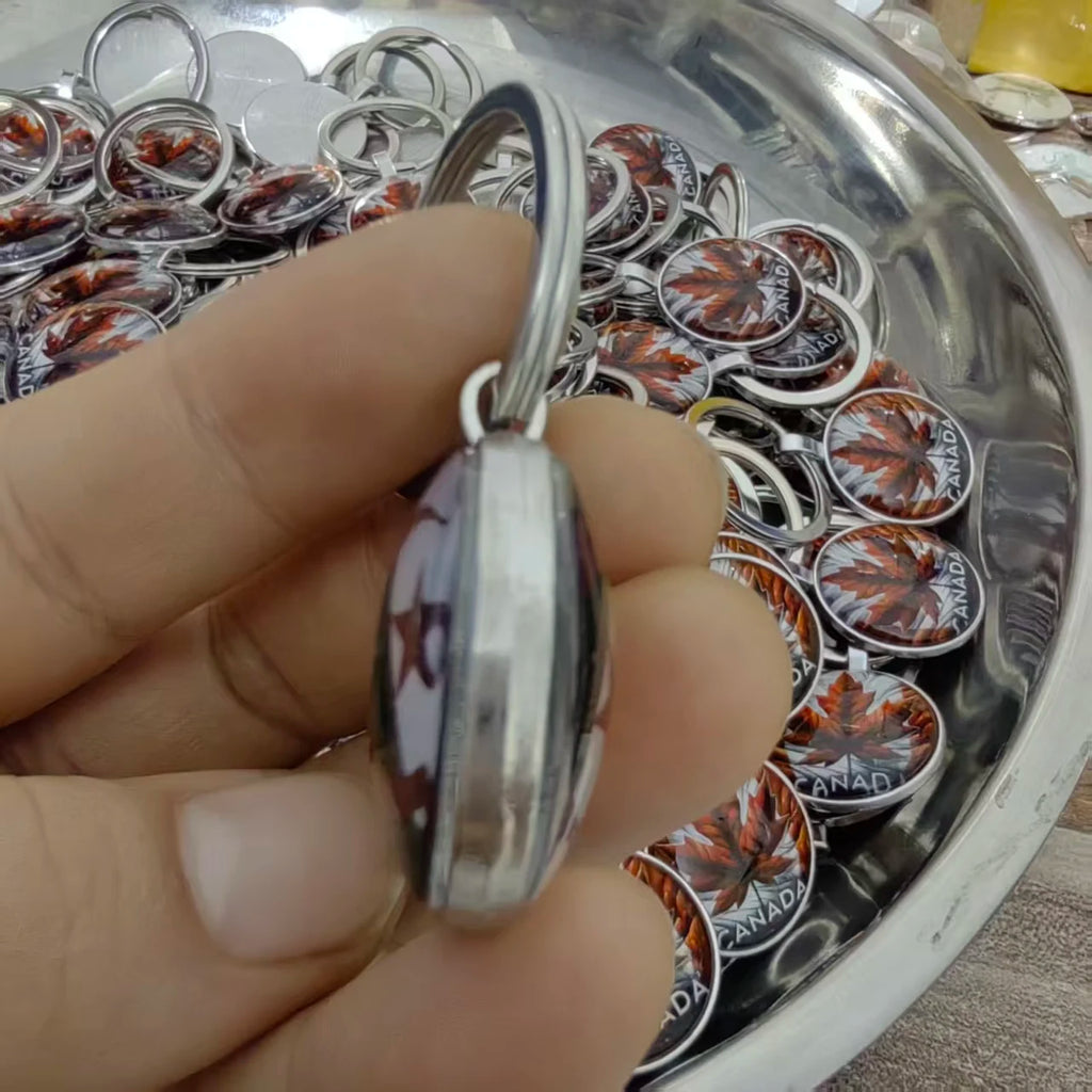 Personalized Logo Keychain Company Logo Customization Black And White Photos Color Photos Private Family Customization