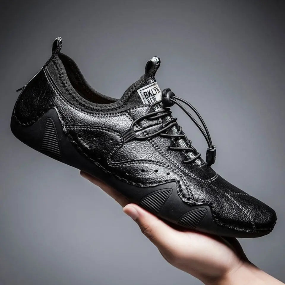 2023 New Leather Casual Shoes Men Sneakers Flat Comfortable Men Handmade Shoes Luxury Fashion Loafers High Quality Men Footwear