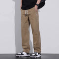 Casual Men's Fashion Simple and Handsome Work Pants for Spring Summer American Fashion Brand Loose Straight Pants for Teenagers