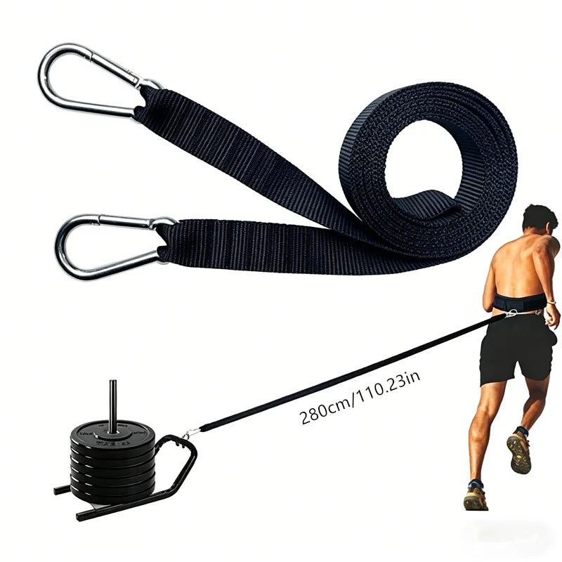 Resistance Running Speed Harness Belt With Pull Strap Weighted Sprint Waist Belt Training Equipment For Soccer Basketball Fitnes