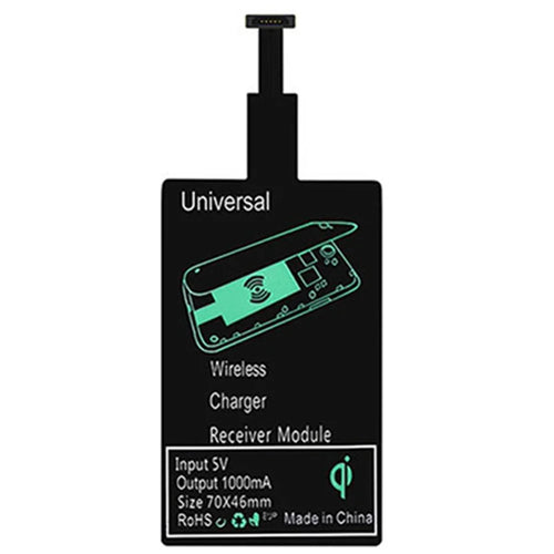 #72N Electronics Accessories,Wireless Charging Receiver Wireless Adapter(for Micro-USB B) (Black)
