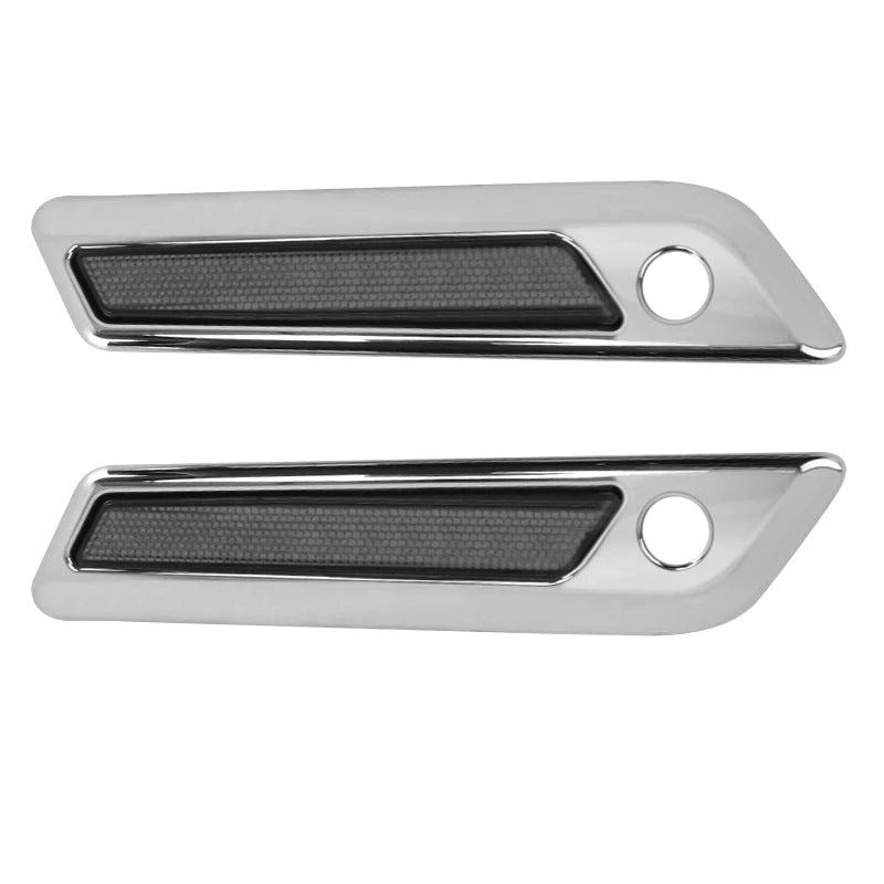 Motorcycle Accessories Hard Saddlebag Latch Cover Reflectors ABS For Harley Touring Road King Road Glide Street Glide 2014-up