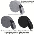 Fitness Resistance Bands Knit Elastic Stretch Training Pulling Bands Large Medium Small Resistance Levels Yoga Strength Training