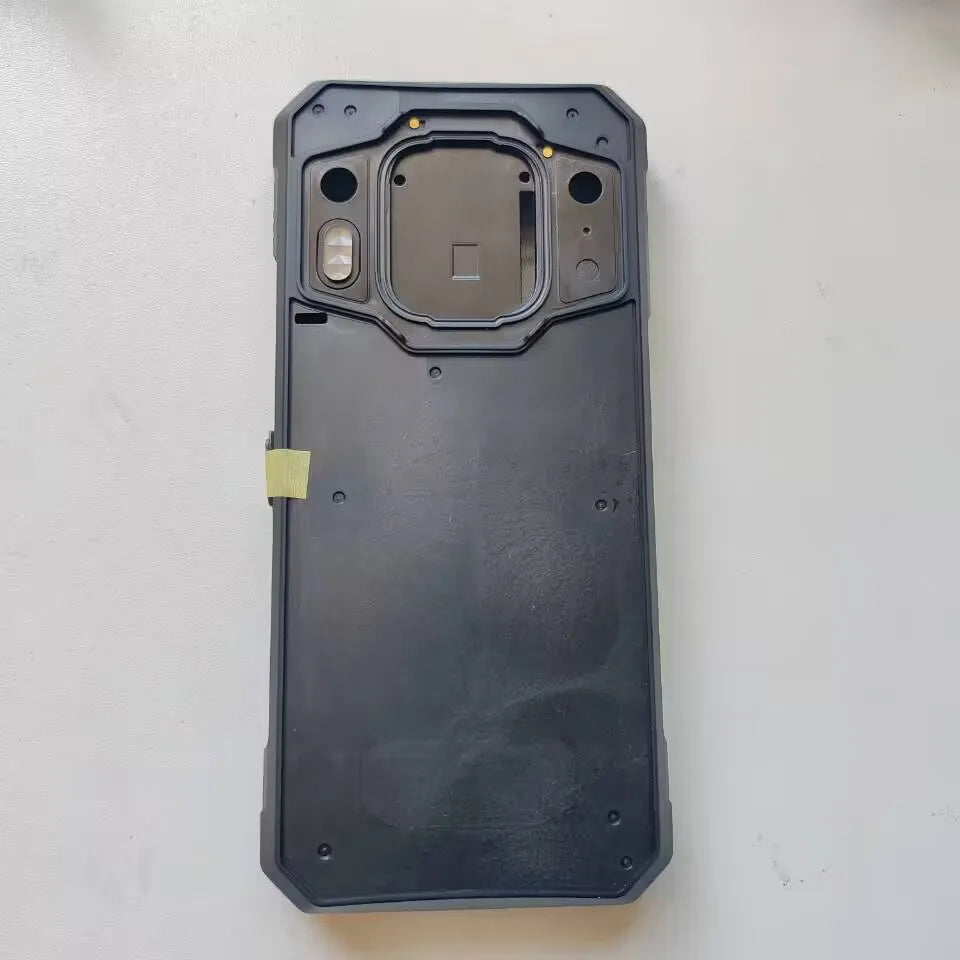 For Oukitel WP30 PRO Phone Back Battery Case Housings Cover With Fingerprint FPC Button+Camera Metal Decorative Frame