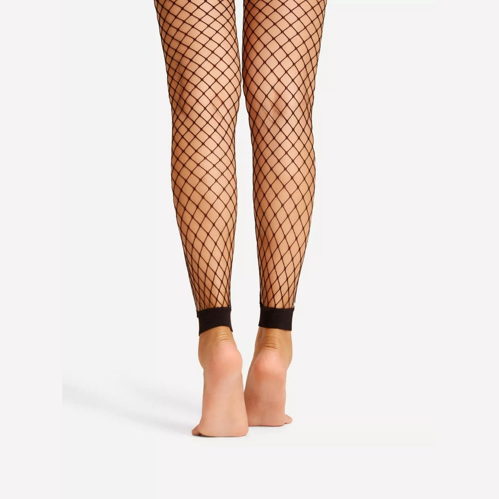 1 Pairs Women's Nine-Point Mesh Socks Sexy Hollow Fishnet Socks Nine-Point Leggings Mesh Socks