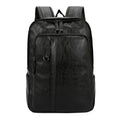 Large Capacity Leather Backpack High Quality Simple Male Bag Business Men Solid Vintage Casual Youth Leisure Travel Bags
