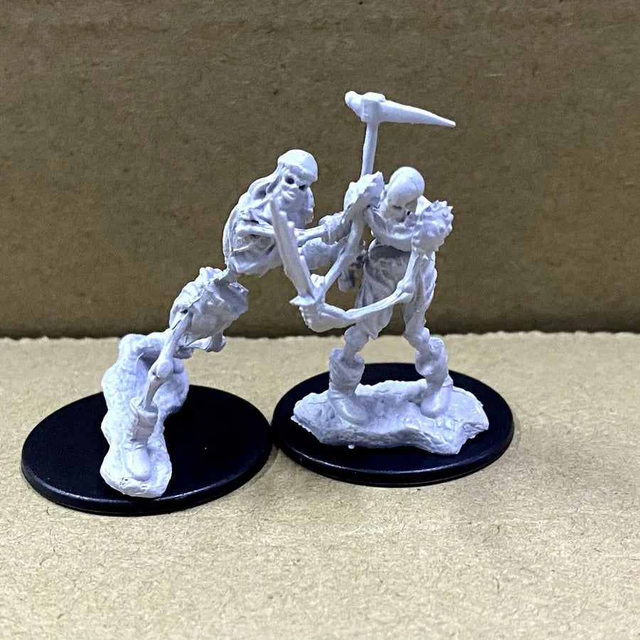 Lot Skeletons Dragonborn Fighter Orc Barbarian Paladin Dwarf Fighter Warlock Miniatures Nolzur's Miniatures Board Game Models