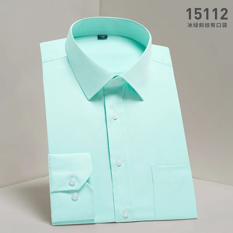 Men's Dress Shirt Designer Fashion Casual Long Sleeve Male Business Formal Shirt Slim Fit Camisa Social Masculina Clothing