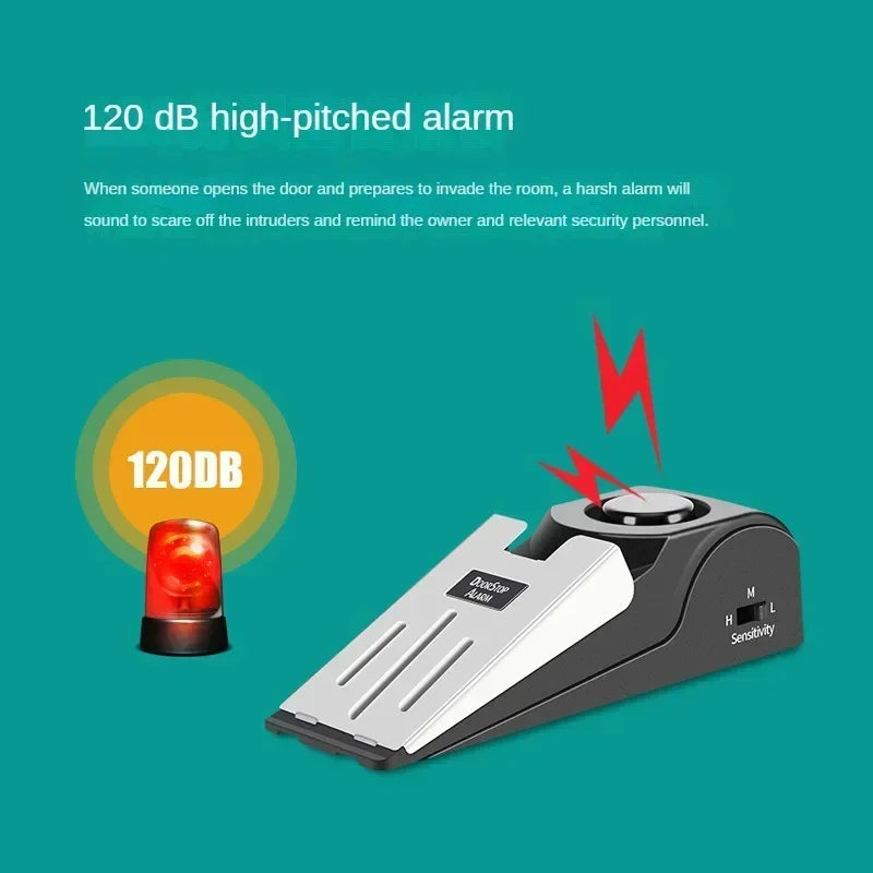 Hotel Door Stop Burglar Alarm Door Crack Alarm Door Plug Alarm Household Door Stop Alarm Home Security System Security Gadgets